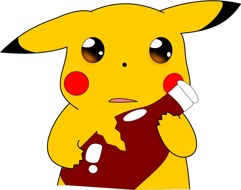 Vr Retro Games Sad Pikachu Broken Ketchup Clipart Pikachu With Ketchup Png Ketchup Png