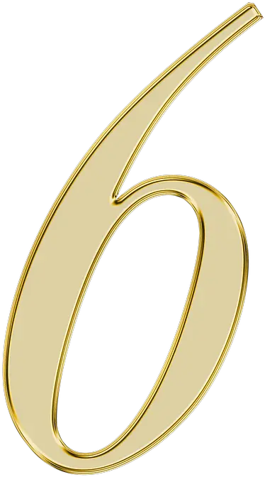 Numero 6 Sei Immagini Gratis Su Pixabay Gold Number 6 Transparent Png 6 Png