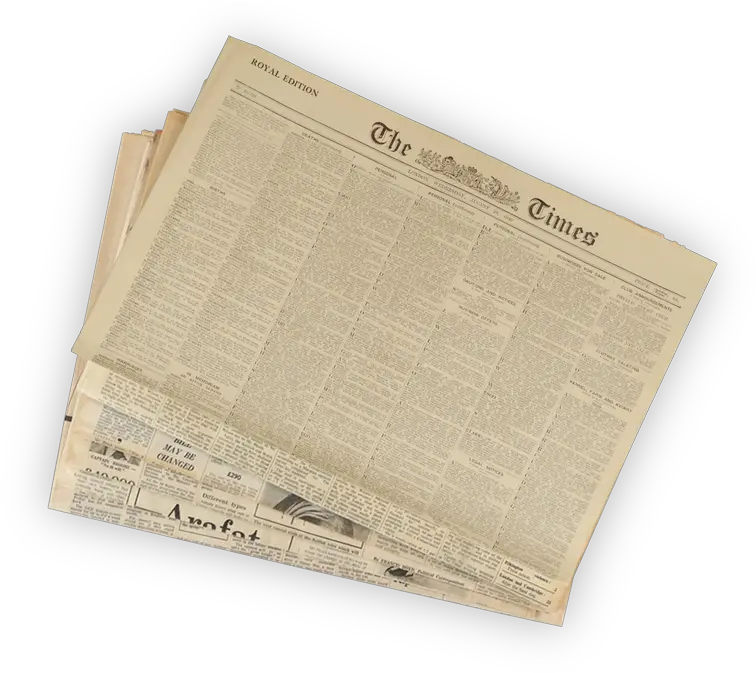 Authentic 1929 Newspapers Times Newspaper 1950 Png News Paper Png