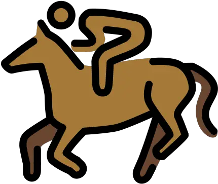 Horse Racing Medium Dark Skin Tone Emoji Horse Racing Png Horse Riding Icon