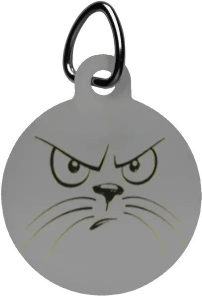Download Angry Cat Circle Pet Tag Pet Tag Png Image With Cat Angry Cat Png