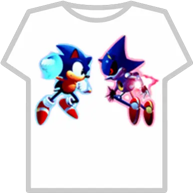 Retro Sonic Cd Top With Transparent Sonic Cd Metal Sonic Png Sonic Transparent Background