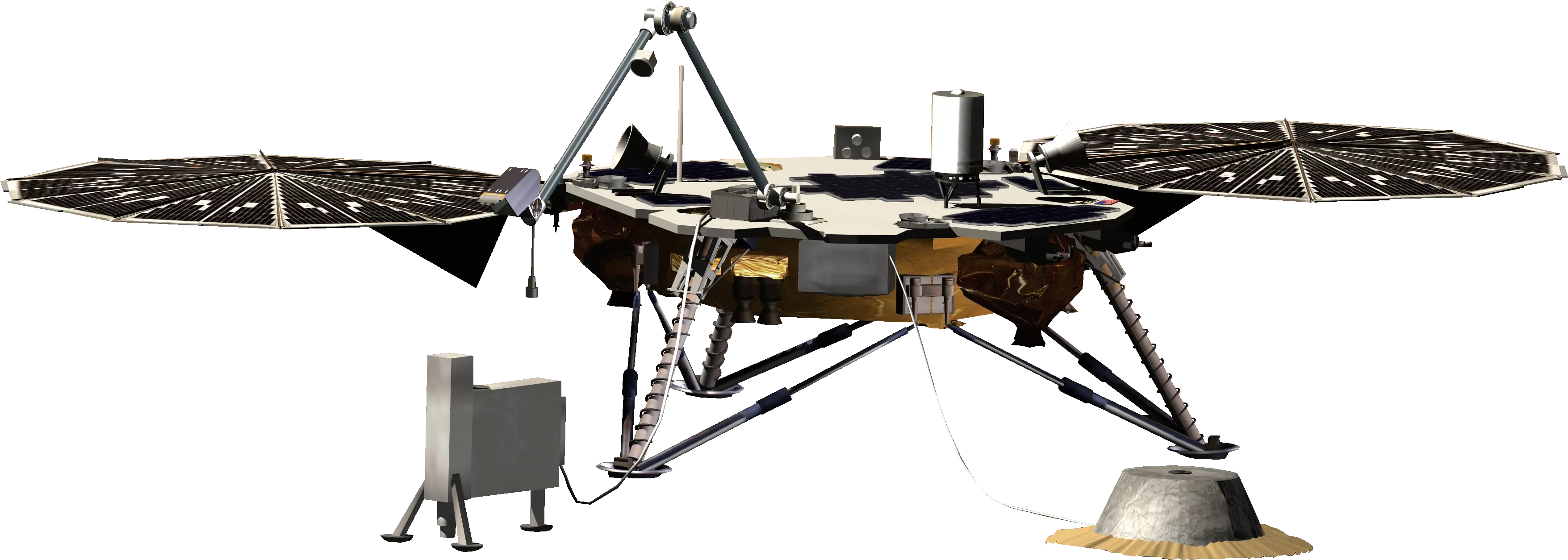 Insight Wikipedia Insight Lander No Background Png Mars Transparent Background