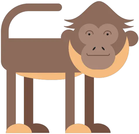 Spider Monkey Illustration Transparent Png U0026 Svg Vector Mona Araña Animada Monkey Icon