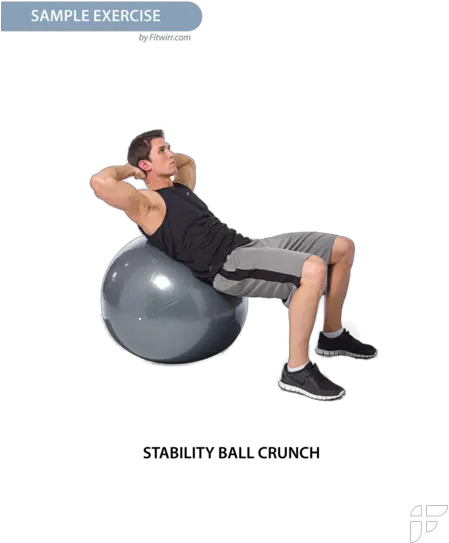 Download Exercise Ball Workout Poster For Men 18 Core Exercises Health Png Workout Png