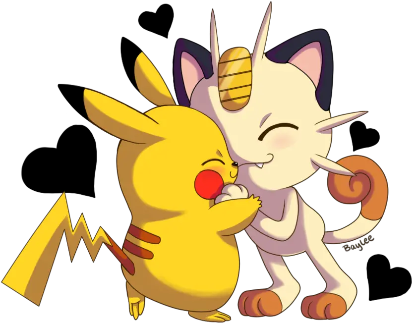 Pikachu And Meowth Dancing Fictional Character Png Meowth Transparent