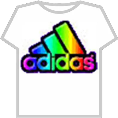 Adidas Logo Rainbow Adidas T Shirt Roblox Png Adidas Logo Font