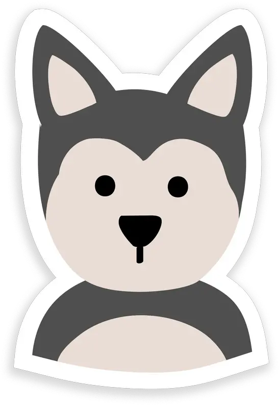 Husky Vinyl Sticker Soft Png Husky Icon Transparent