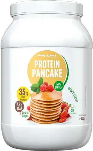 1x Body Attack Protein Pancake Stevia 900g Body Attack Protein Pancake Png Pancake Transparent