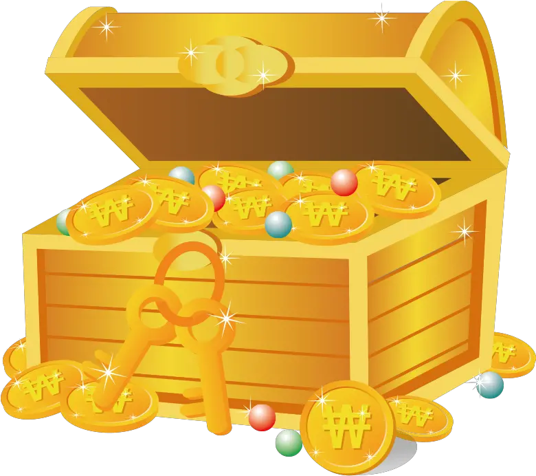 Buried Treasure Icon Gold Sparkling Jewelry Box Png Crate Icon