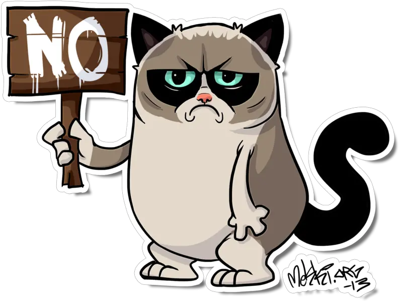 Medium Sized Cats Cat Like Mammal Grumpy Cat No Png Grumpy Cat Png