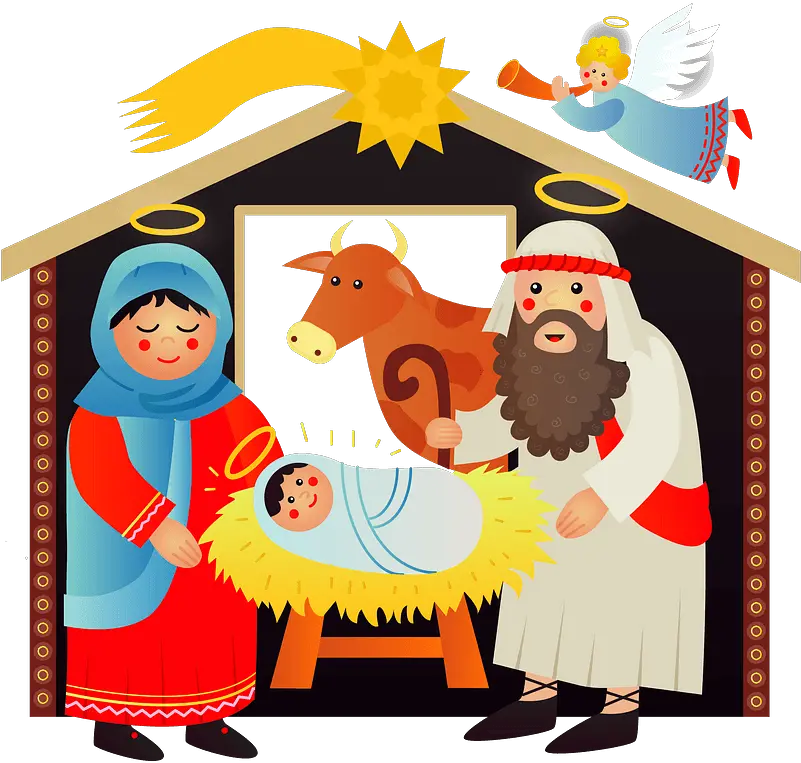 Nativity Scene Clipart Free Download Creazilla Navidad Clipart Png Nativity Scene Png