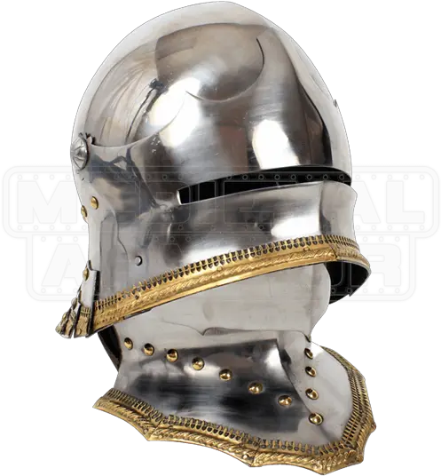 German Gothic Sallet Helmet With Bevor German Knight German Medieval Helmet Png Knight Helmet Png