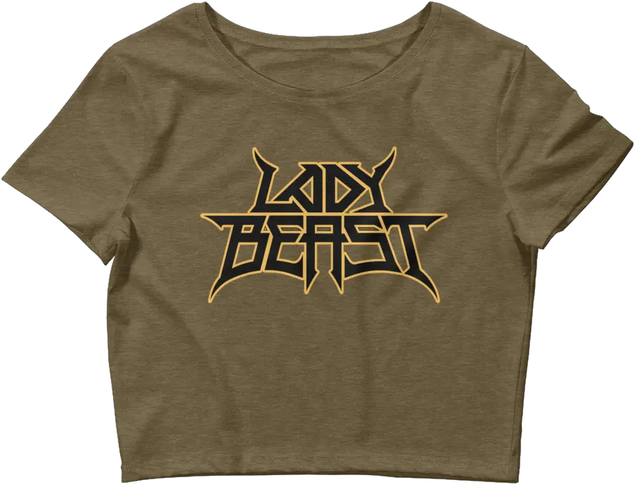 Lady Beast Trendy Graphics Crop Tops Png Beast Logo
