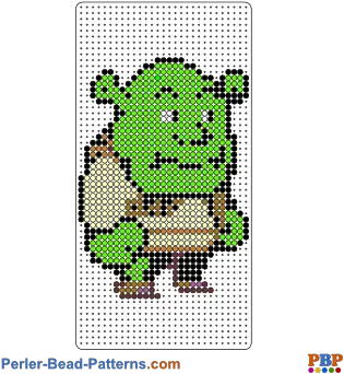 Shrek Perler Bead Pattern And Designs Sprites Science Museum Png Shrek Logos