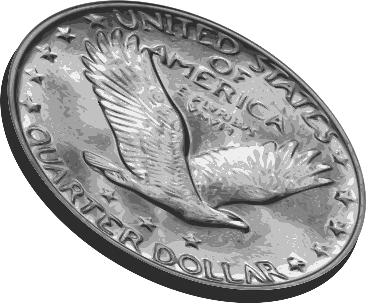 Quarter Coin Flip Flipping Quarter Png Quarter Png