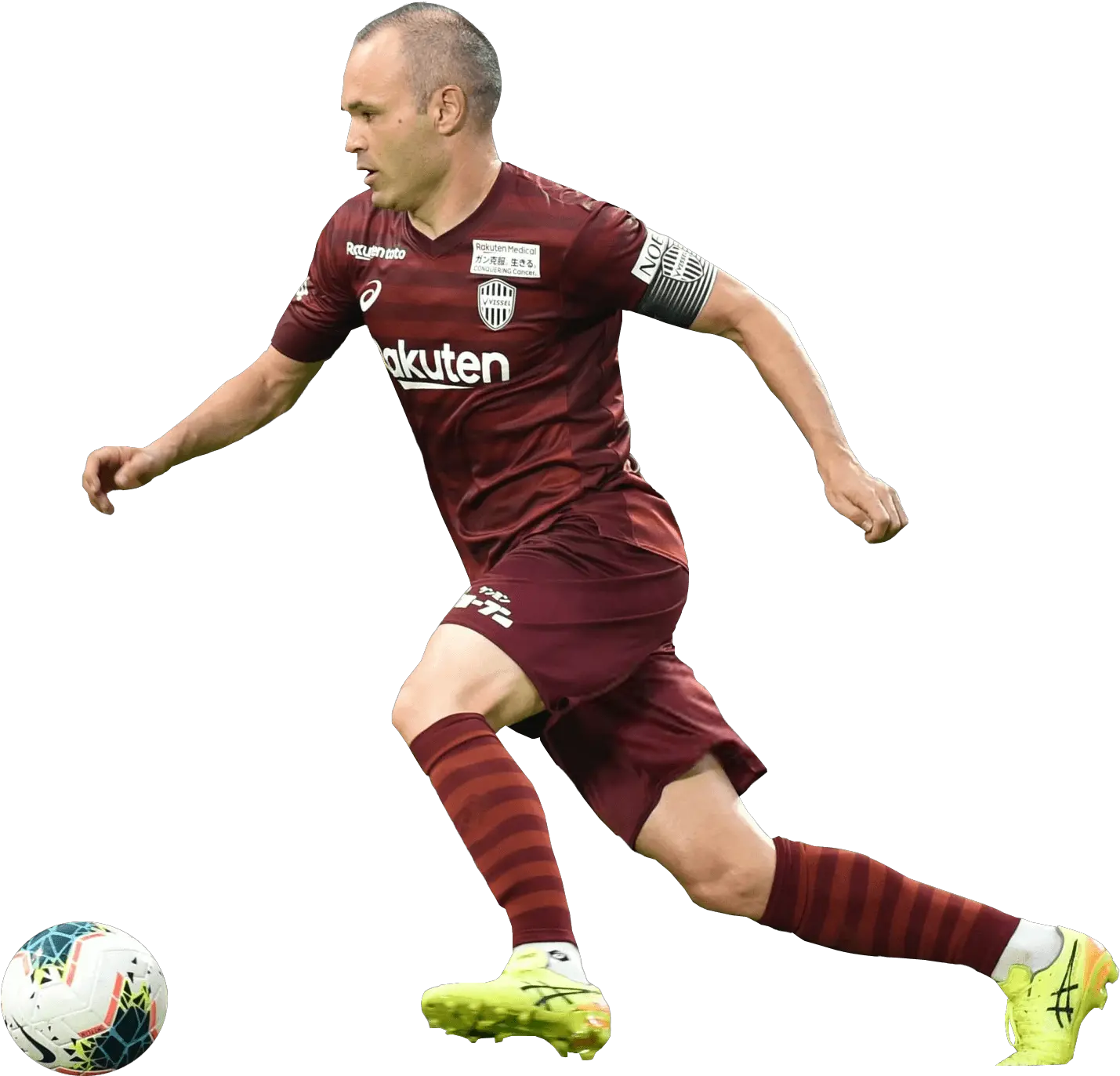 Andrés Iniesta Football Render Andres Iniesta Vissel Kobe Png Kobe Png