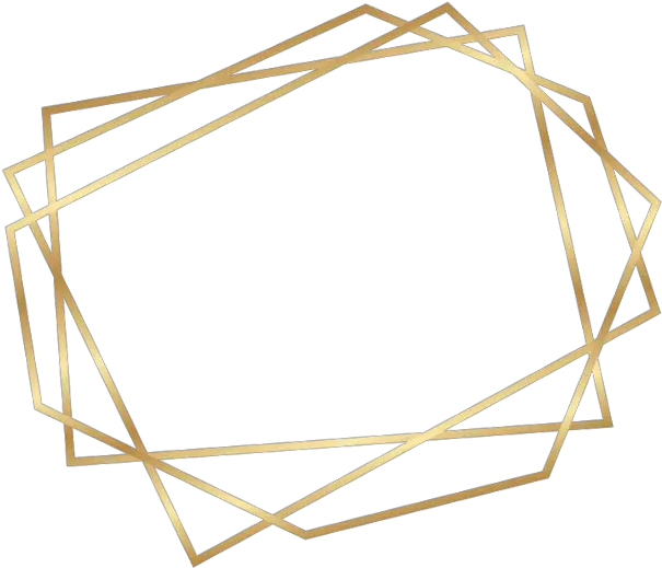 Geometric Gold Frames Png Transparent Gold Lines Frame Png Gold Frame Png