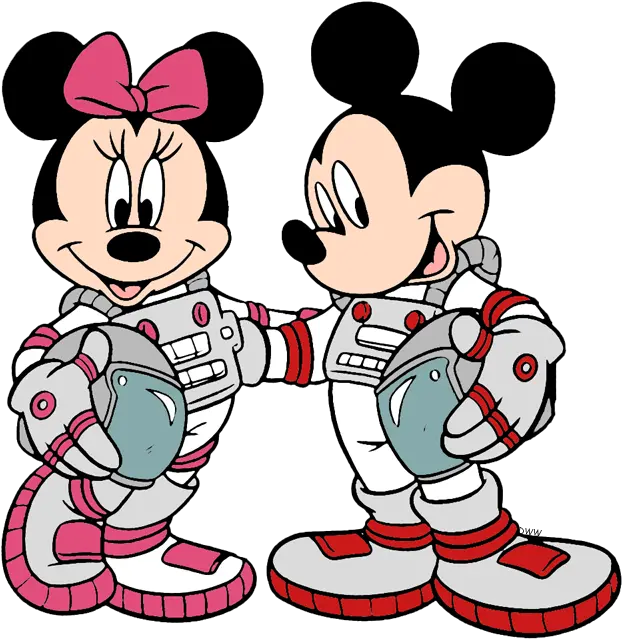 Mickey U0026 Minnie Mouse Clip Art Disney Galore Png Astronaut Clipart