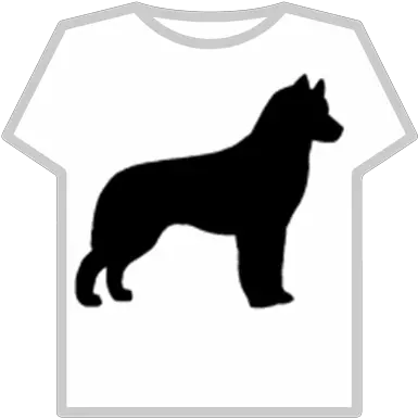 Siberian Husky Silhouette Roblox Roblox Glitch T Shirt Png Husky Transparent