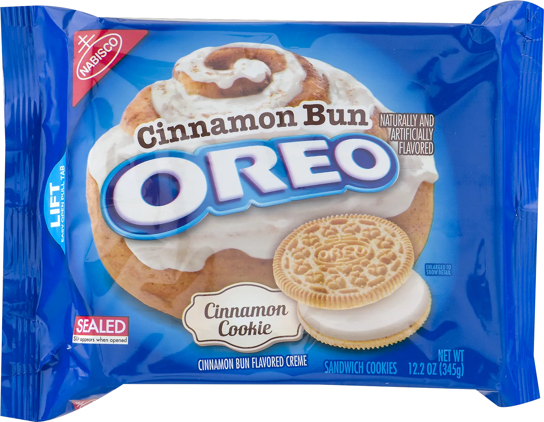 Nabisco Oreo Cinnamon Bun Sandwich Cookies 122 Oz Png Transparent