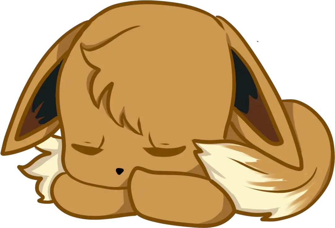 My Experience With Imgur Album On Imgur Eevee Sleeping Gif Png Eevee Transparent