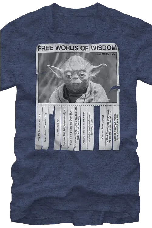 Star Wars Yoda Words Of Wisdom 2xl Png Yoda Transparent