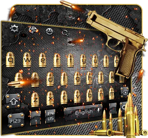 Shooting Gun Keyboard U2014 Lietotnes Pakalpojum Google Play Firearm Png Gun Emoji Png