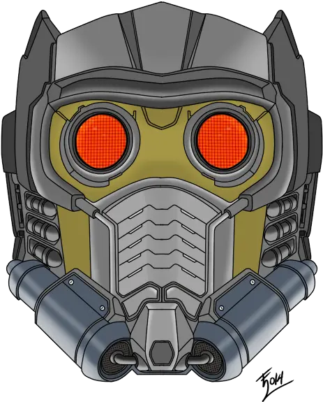 Download Star Lord Mask By Evangelion 02 Star Lord Mask Illustration Png Star Lord Png