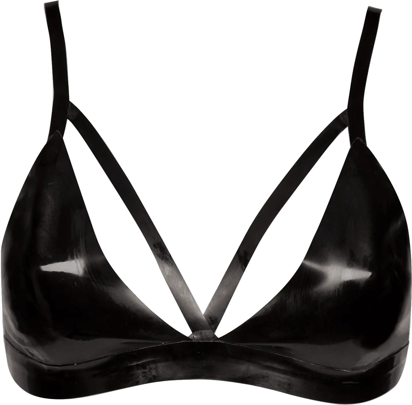 Pin Black Latex Bra Png Bra Png