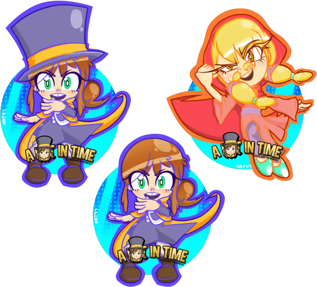 Hat In Time By Level2select Hat In Time Fan Art Clipart Mustache Girl A Hat In Time Fanarts Png Hat Kid Png