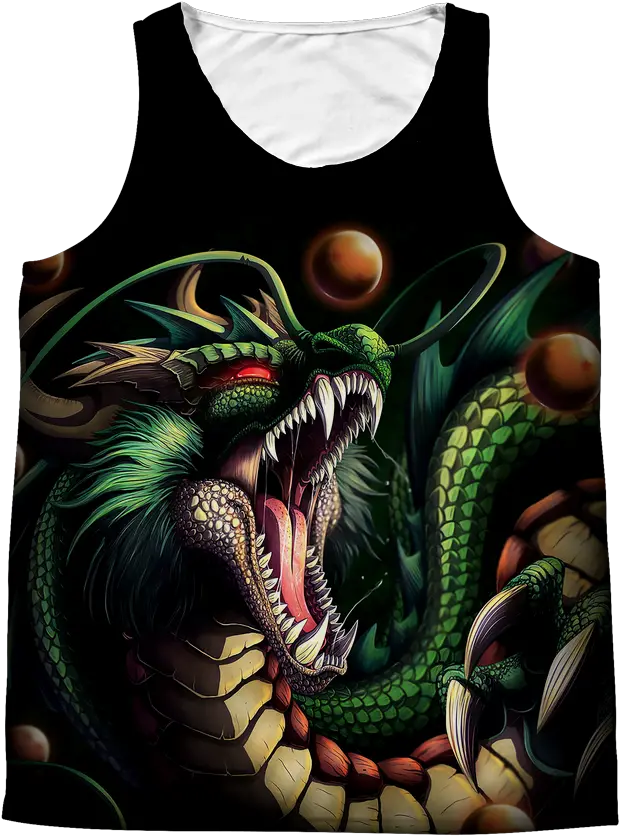 Download Super Saiyan Shenron 1 Sided 3d Tank Top T Shirt Realistic Shenron Dragon Png Shenron Png