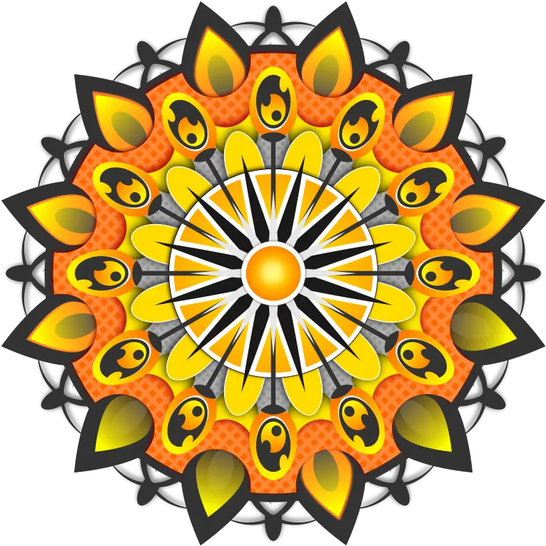 Download Vector Mandala Yellow Vectorpicker Mandala Color Vector Gratis Png Mandala Vector Png