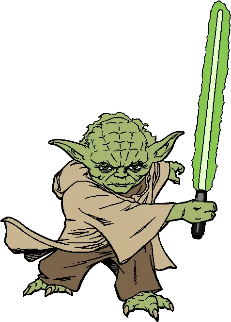 Free Star Wars Clip Art Clipart Star Wars Yoda Art Png Yoda With Lightsaber Drawing Yoda Transparent