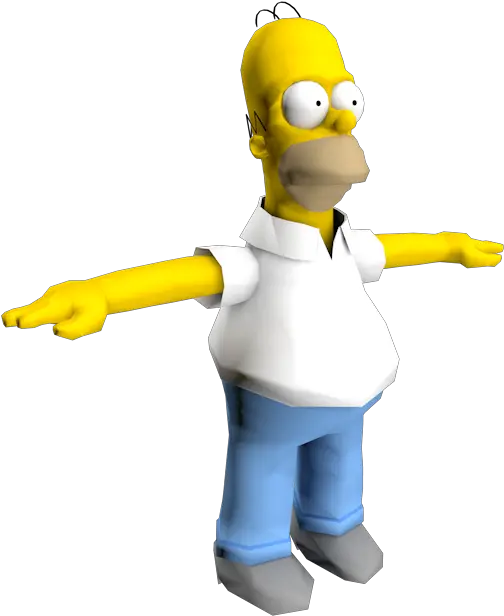 Homer Simpson Replaces White House Jets Simpsons Road Rage Homer Png T Pose Png