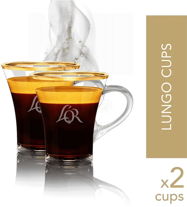 2 Lungo Cups Png Cup Of Coffee Transparent