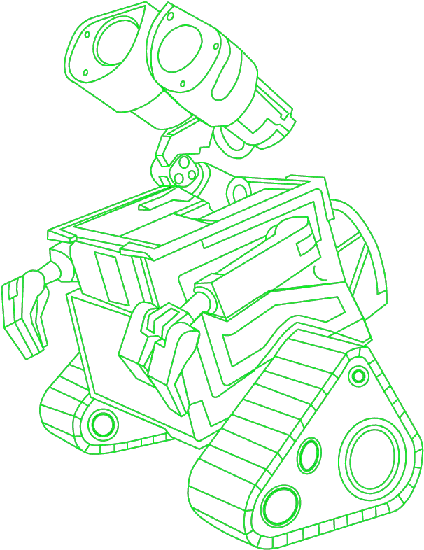 Wall E Cut Out Easel Inventables Community Forum Wall E Coloring Book Png Wall E Png