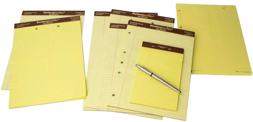 12 Pads Blumberg Trial Note Pad Litigation Ruled Numbered 1 Marking Tool Png Note Pad Png