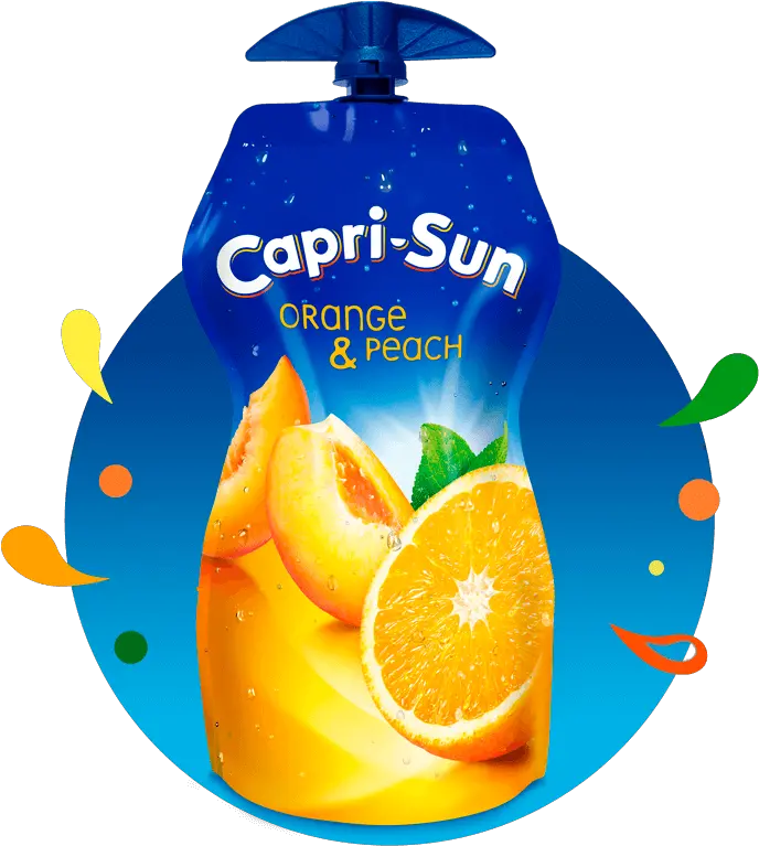 Capri Sun Orange And Peach Capri Sun Blackcurrant 330ml Png Capri Sun Logo