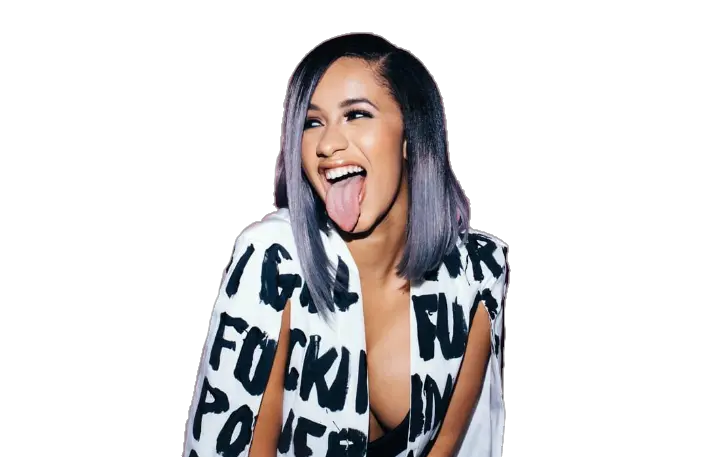 Download Hd Report Abuse Cardi B Tongue Out Png Cardi B Png