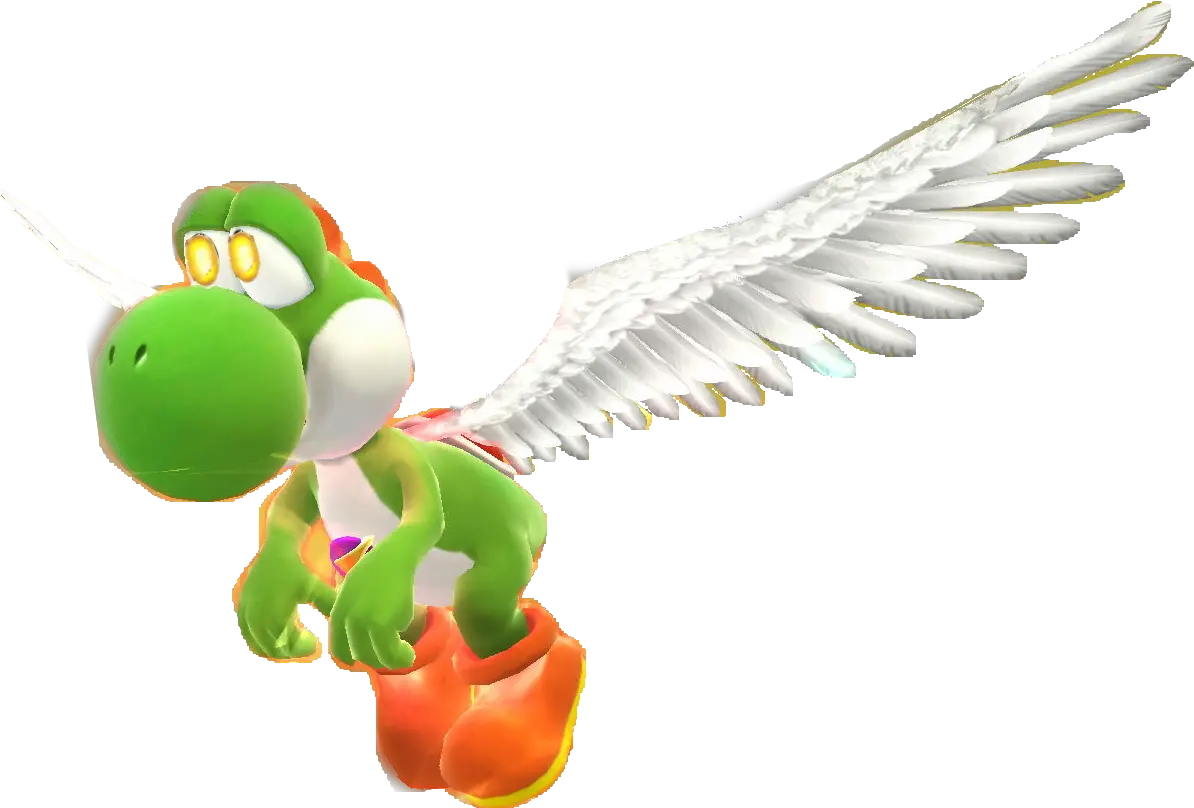 Yoshi Fairy Of The Dragon Flame Yoshi With Wings Png Yoshi Png