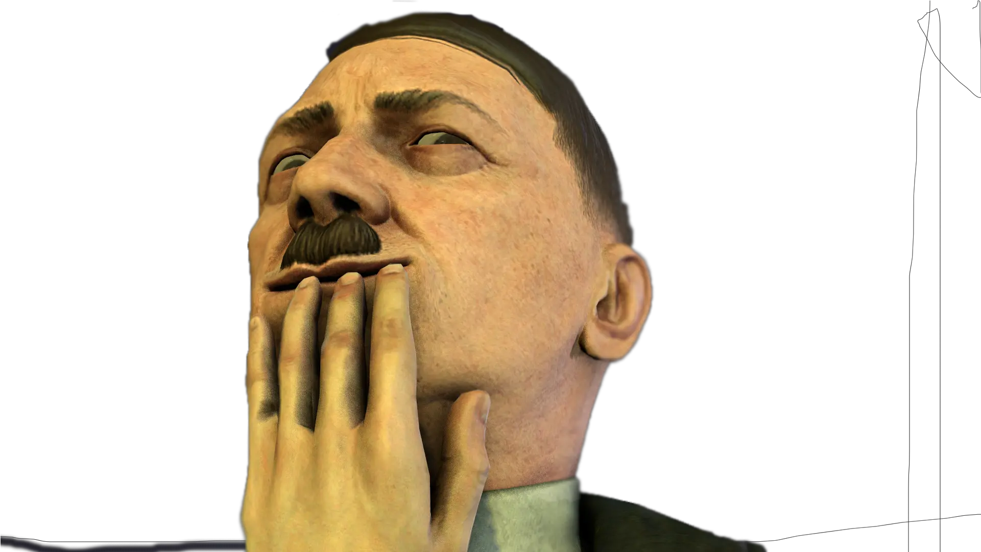 Smug Hitler Im Sure You Guys Will Find Human Png Hitler Face Png