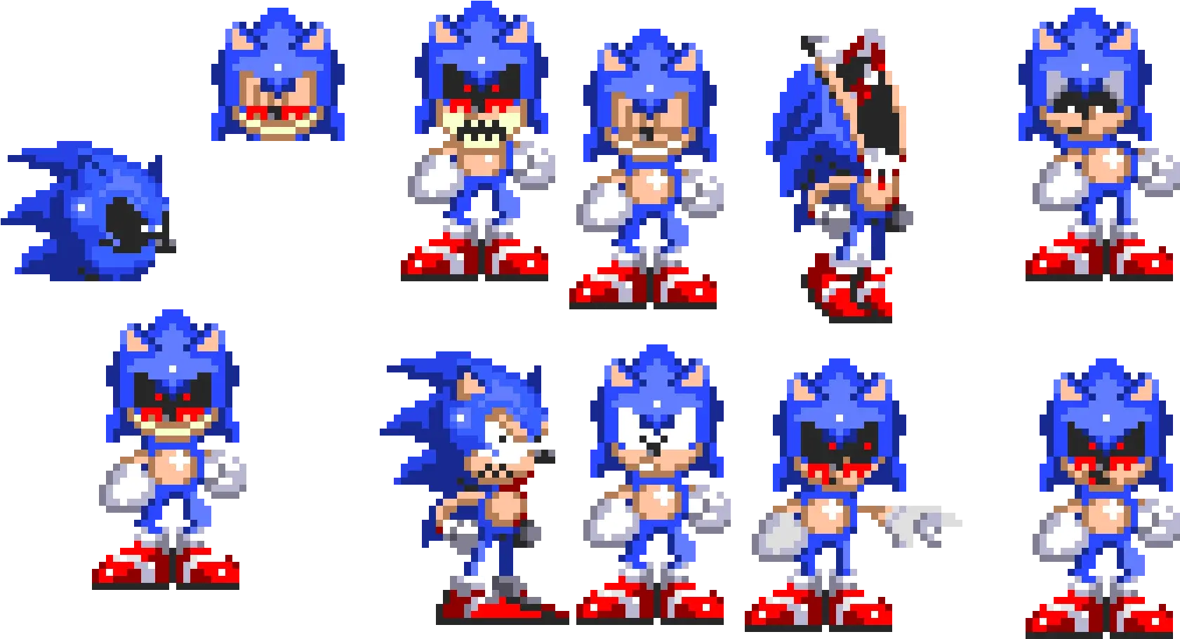 Fnf Vs Sonic Sprites Phase 3 With Icon Pixel Art Maker Fnf Icon Sprites Png Artist Icon