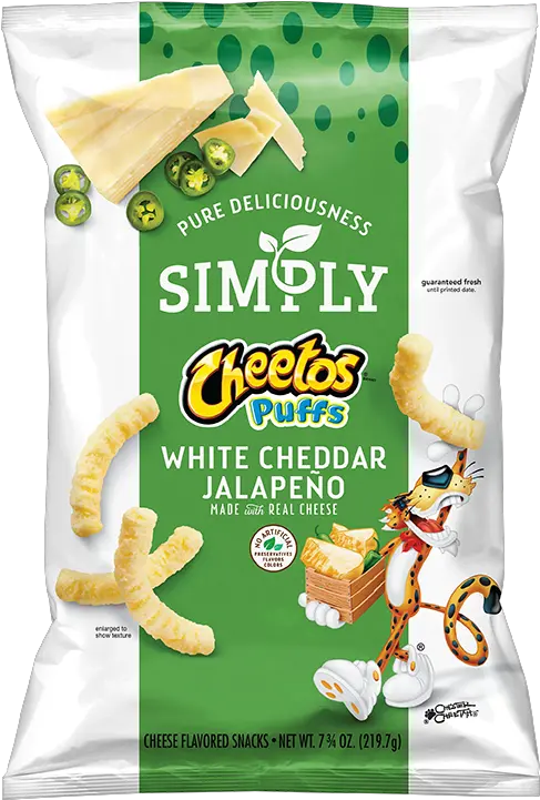 Simply Cheetos Puffs White Cheddar White Cheddar Jalapeno Cheetos Png Cheetos Png
