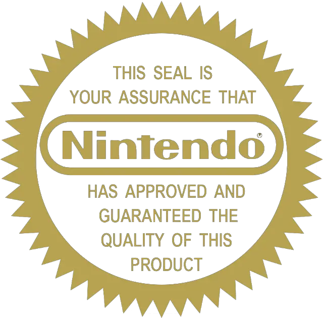 Nintendo Seal Of Quality Logopedia Fandom Original Nintendo Seal Of Quality Png Nes Logo Png