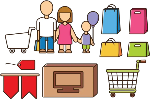 Family Shopping Vectors Transparent Shopping Icon Shopping Vector Free Png Shopping Icon Png