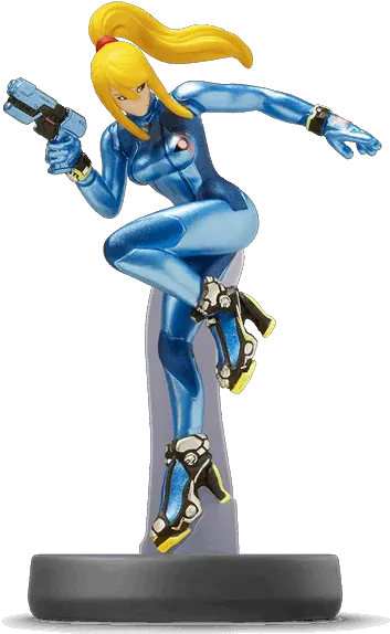 Nintendo Amiibo Smash Bros Super Smash Bros Zero Suit Samus Amiibo Png Samus Png