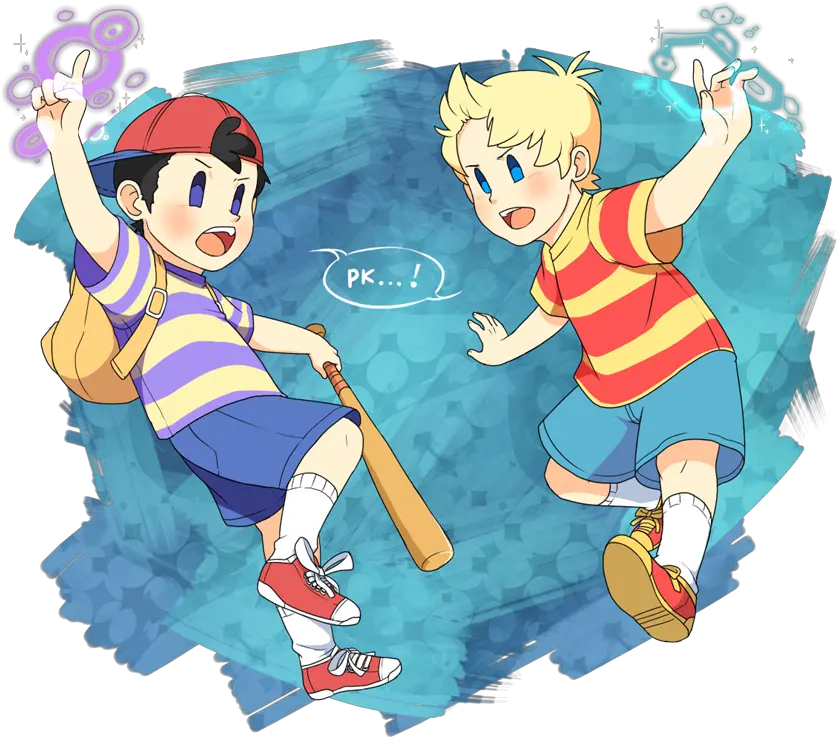 Poem Clipart Emcee Ness And Lucas Earthbound Png Ness Transparent