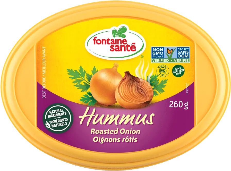 Roasted Onion Fontaine Santé Fontaine Sante Hummus Png Onion Transparent