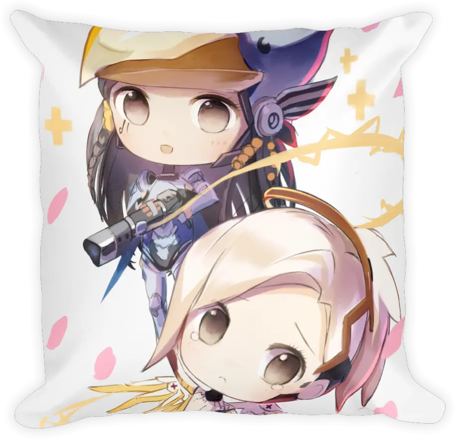 Download Chibi Mercy And Pharah Phara Mercy Png Mercy Transparent